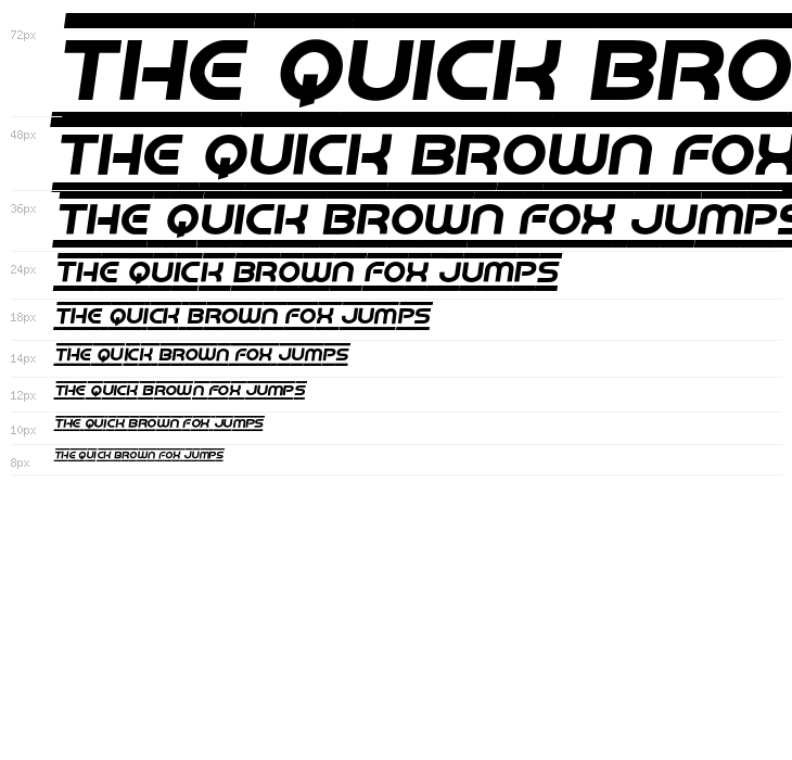 Barcade Semi-Italic Waterfall