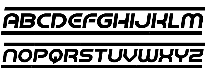 Barcade Semi-Italic Font LOWERCASE