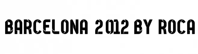 Barcelona 2012 by Roca  Fuentes Gratis Descargar