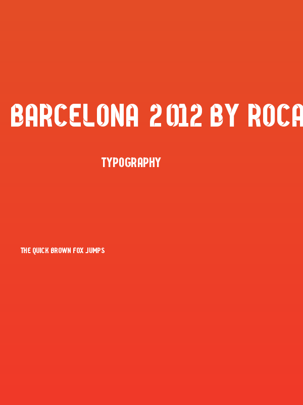 Barcelona 2012 by Roca Poster