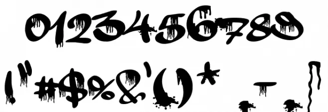 Barcelona Graffiti Bombing Font OTHER CHARS