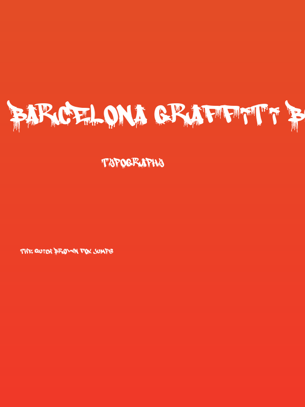 Barcelona Graffiti Bombing Poster