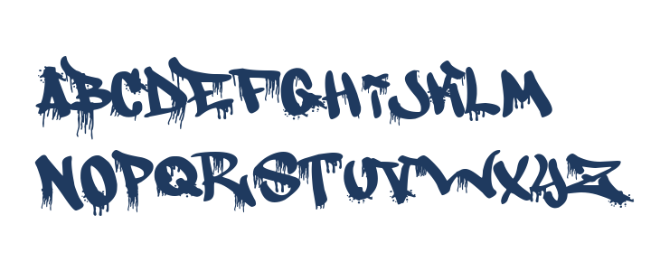 Barcelona Graffiti Bombing Lowercase