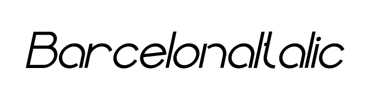 Barcelona Italic  免费字体下载