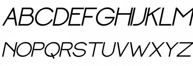 Barcelona Italic Fuentes MAYÚSCULAS