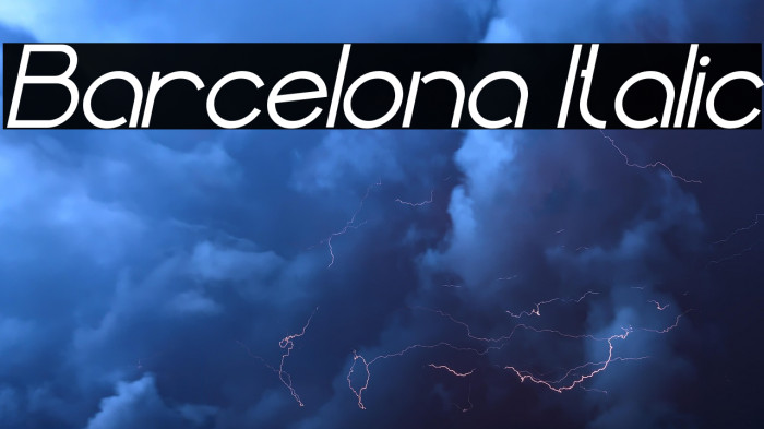 Barcelona Italic Example 2