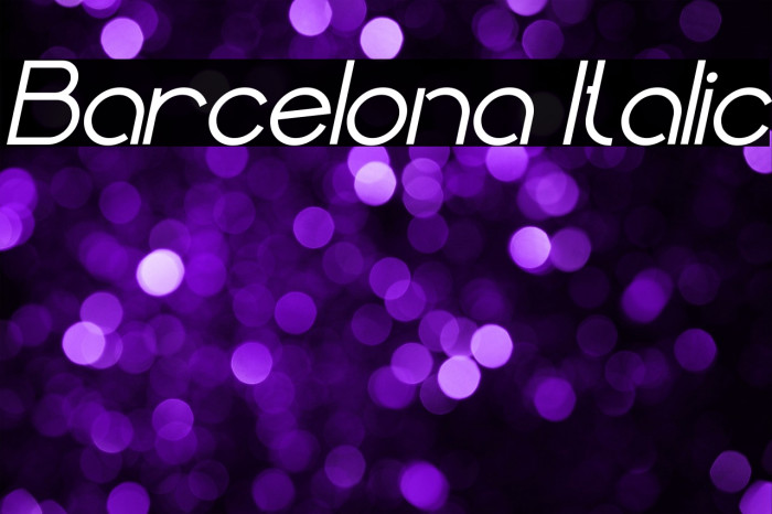Barcelona Italic Example 3