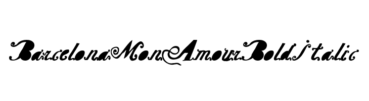 Barcelona Mon Amour Bold Italic  Frei Schriftart Herunterladen