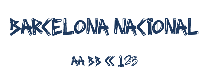 Barcelona Nacional Font Preview