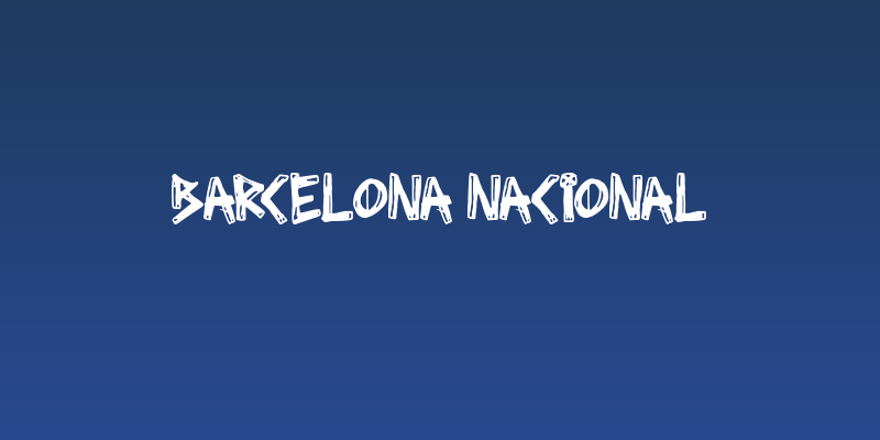 Barcelona Nacional Social Header
