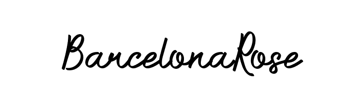 Barcelona Rose  フリーフォントのダウンロード