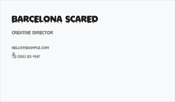 Barcelona Scared Business Card