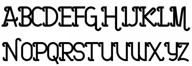 Barcelona bold Font UPPERCASE