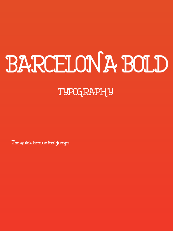 Barcelona bold Poster