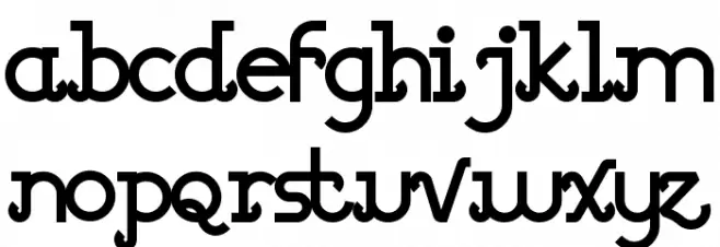 Barcelona bold Caratteri MINUSCOLO