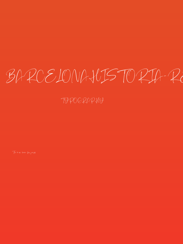 BarcelonaHistoria-Regular Poster