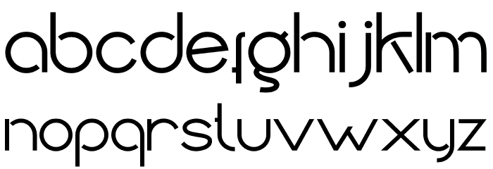 Barcelona Font LOWERCASE