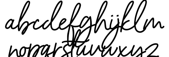 Barcelony Font LOWERCASE