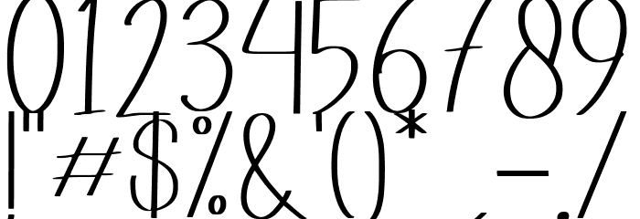 Barcialle Font OTHER CHARS