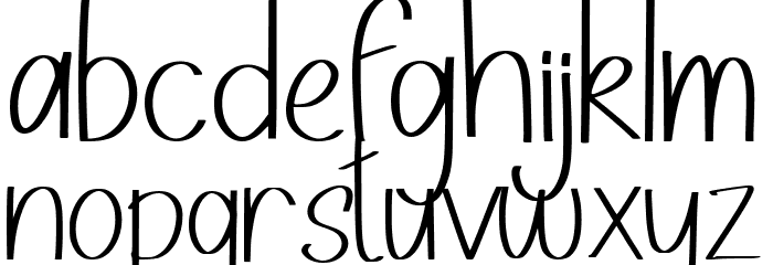 Barcialle Font LOWERCASE