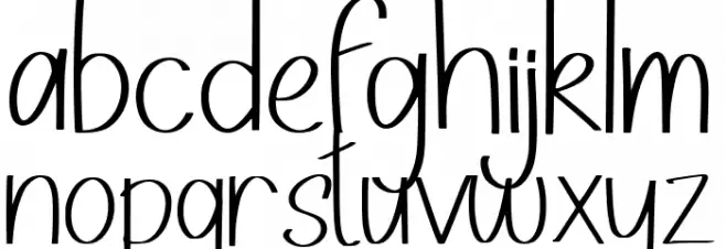 Barcialle Font LOWERCASE