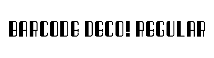 Barcode Deco! Regular Font