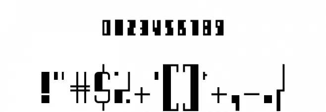 Barcode Deco! Regular Font OTHER CHARS