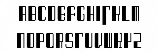 Barcode Deco! Regular Schriftart Groß