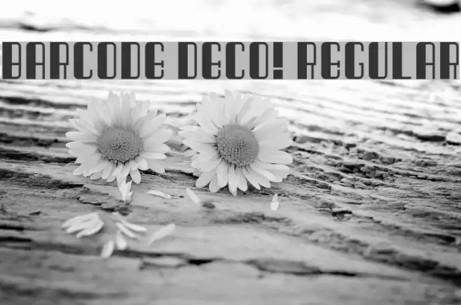 Barcode Deco! Regular Font examples