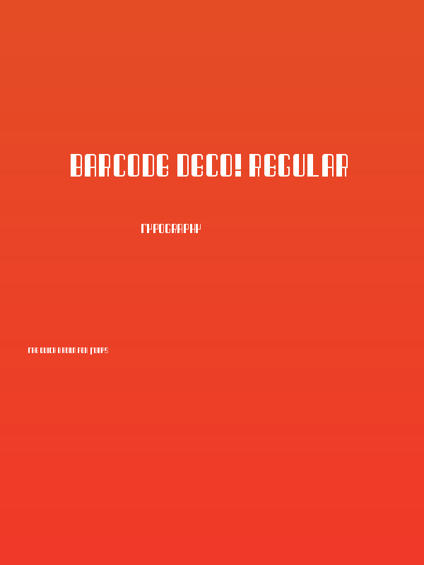 Barcode Deco! Regular Poster