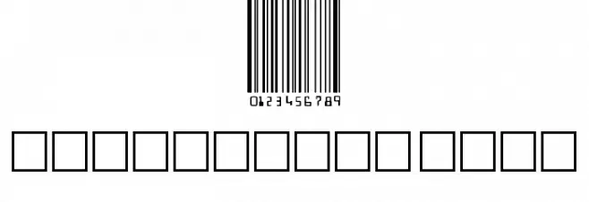 Barcoding Font OTHER CHARS
