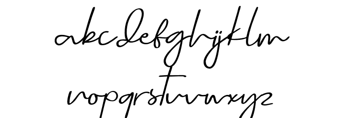 BardenBelley-Regular Font LOWERCASE