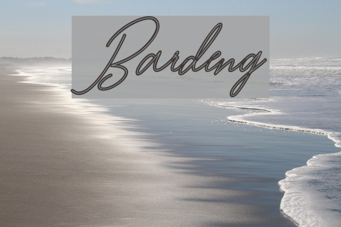 Bardeng Font examples
