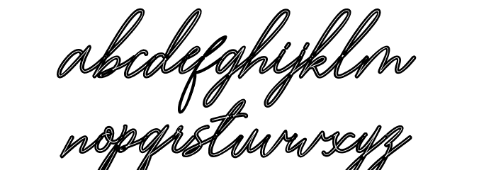 Bardeng Font LOWERCASE