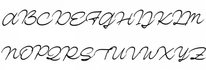 BardistanScriptDEMO-Regular フォント 大文字