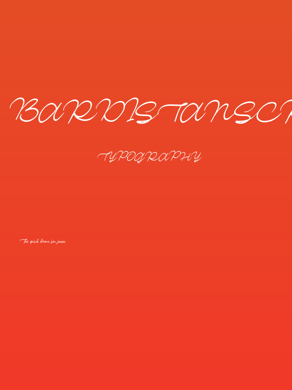 BardistanScriptDEMO-Regular Poster