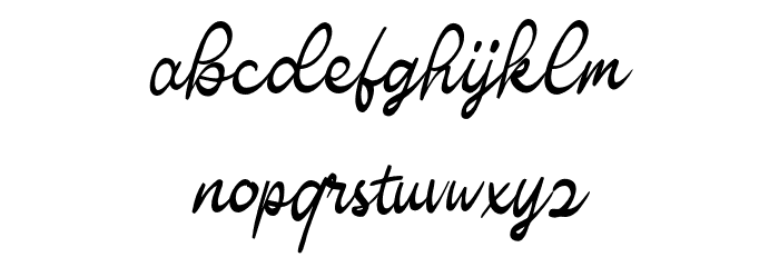 BardistanScriptDEMO-Regular Font LOWERCASE