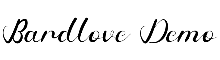 Bardlove Demo  Free Fonts Download