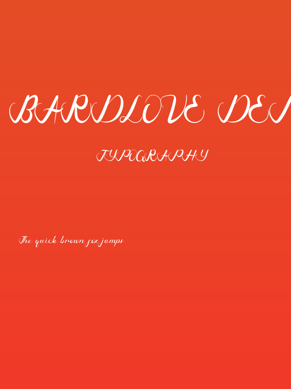 Bardlove Demo Poster