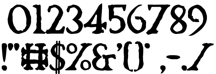 Bardolatry Font OTHER CHARS
