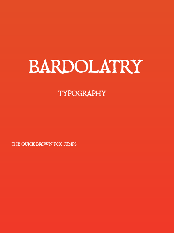 Bardolatry Poster