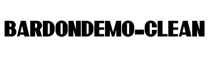 BardonDemo-Clean  les polices de caractères gratuit tlcharger