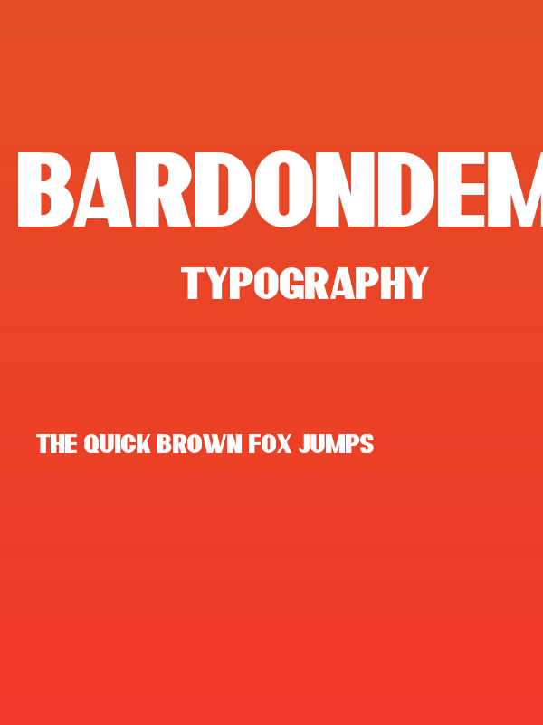 BardonDemo-Clean Poster