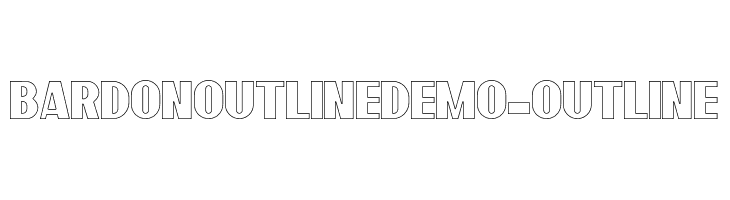 BardonOutlineDemo-Outline  नि: शुल्क फ़ॉन्ट्स डाउनलोड