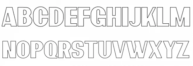 BardonOutlineDemo-Outline Schriftart Groß