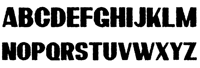 BardonRoughDemo-Rough Font LOWERCASE