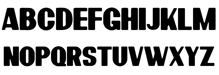 BardonRoundedDemo-Rounded Font LOWERCASE