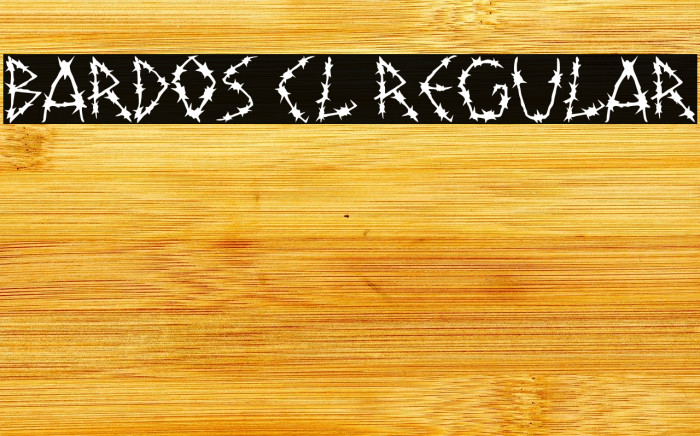 Bardos Cl Regular Font examples