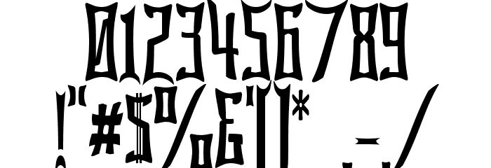 Bardour Font OTHER CHARS
