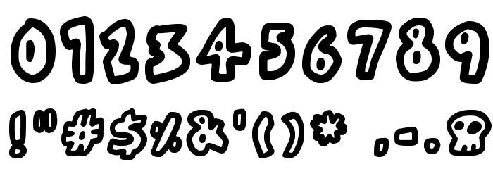 Bare Bones Font OTHER CHARS